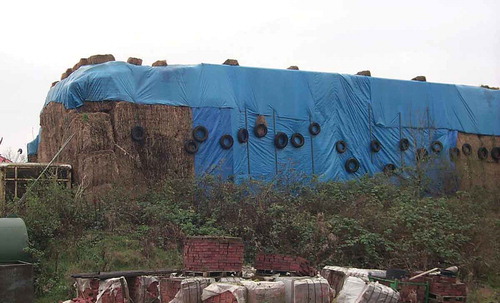 Figure 1. Robert Fidler’s house before the removal of straw bales. Source: Reigate & Banstead Borough Council.