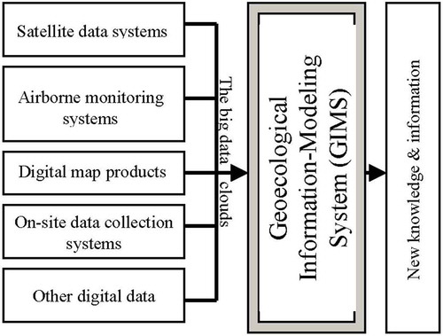 Figure 1. The GIMS as tool for integration of big data fluxes delivered by different monitoring systems and other data sources.