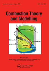 Cover image for Combustion Theory and Modelling, Volume 24, Issue 4, 2020