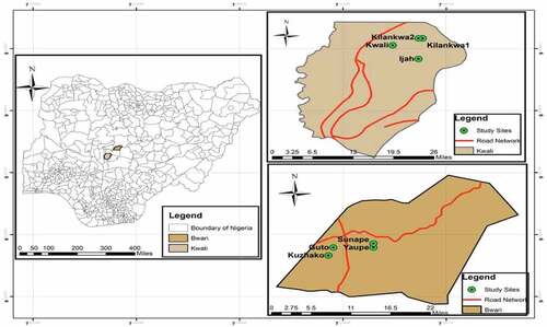 Figure 2. Map of Nigeria showing the study area.