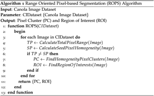 Figure 2. Range Oriented Pixel-based Segmentation (ROPS) Algorithm