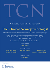 Cover image for The Clinical Neuropsychologist, Volume 33, Issue 2, 2019