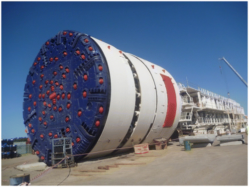 Figure 4. Preassembly of the TBM.