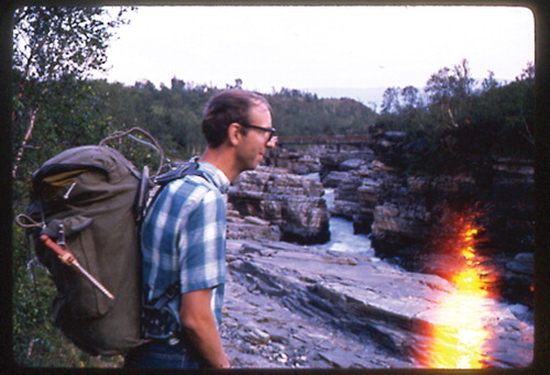 Figure 1. Lars Grimelius on a tour in Swedish Lapland together with the author in August 1969.