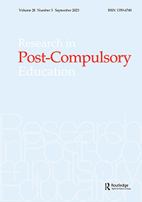 Cover image for Research in Post-Compulsory Education, Volume 28, Issue 3, 2023