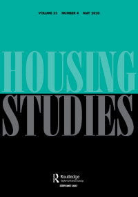 Cover image for Housing Studies, Volume 35, Issue 4, 2020