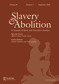 Cover image for Slavery & Abolition, Volume 39, Issue 3, 2018