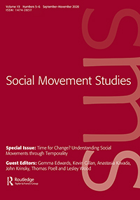 Cover image for Social Movement Studies, Volume 19, Issue 5-6, 2020
