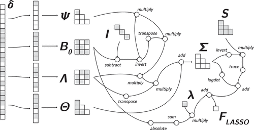 Figure 4. B0 LASSO computation graph with a pre–defined λ tuning parameter