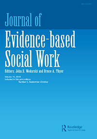 Cover image for Journal of Evidence-Based Social Work, Volume 15, Issue 5, 2018