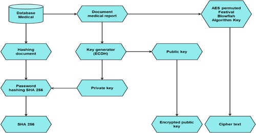 Figure 4. Encryption process of the proposed model.