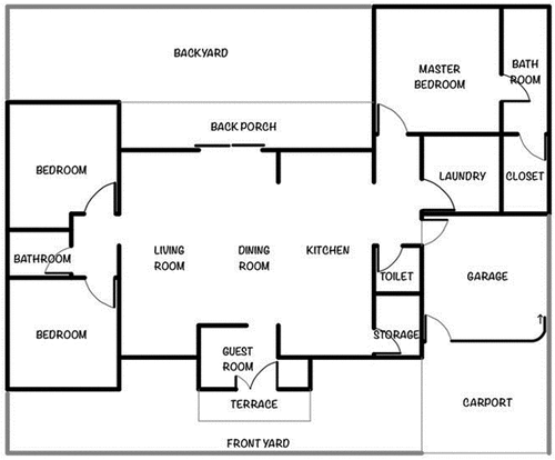 Figure 19. Conventional house floor plan.