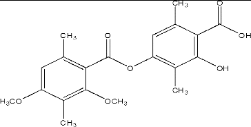 Figure 1. Chemical structure of diffractaic acid.