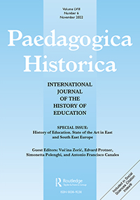 Cover image for Paedagogica Historica, Volume 58, Issue 6, 2022