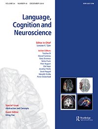 Cover image for Language, Cognition and Neuroscience, Volume 34, Issue 10, 2019
