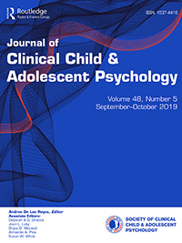 Cover image for Journal of Clinical Child & Adolescent Psychology, Volume 48, Issue 5, 2019