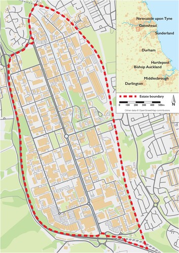 Figure 1: Map of TVTE and surroundings.