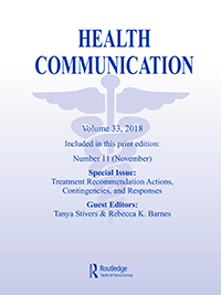 Cover image for Health Communication, Volume 33, Issue 11, 2018