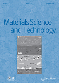 Cover image for Materials Science and Technology, Volume 36, Issue 13, 2020