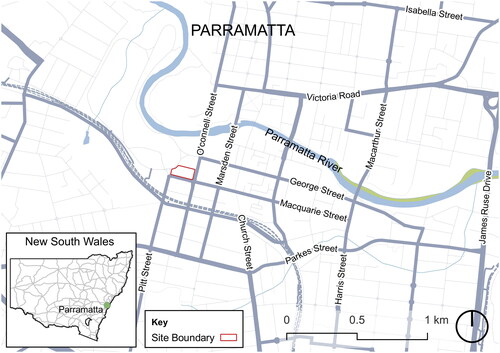 Figure 1. Location of Club Parramatta, 2 Macquarie Street, Parramatta (the site) (Source: NSW Foundation Spatial Data Framework).