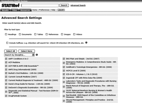 FIGURE 6 STAT!Ref advanced search. Used with permission.