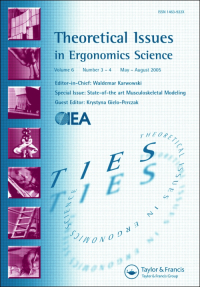 Cover image for Theoretical Issues in Ergonomics Science, Volume 22, Issue 5, 2021