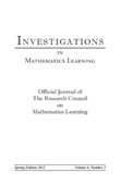 Cover image for Investigations in Mathematics Learning, Volume 4, Issue 3, 2012