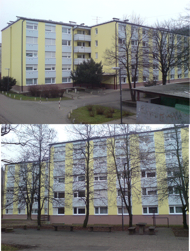 Figure 3 Views of refurbished buildings at Steletova 8.