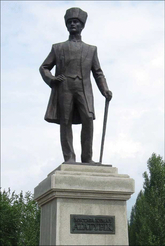 Fig. 3 .Atatürk statue in Astana, July 2011. Source: Author.