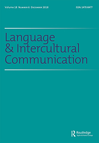 Cover image for Language and Intercultural Communication, Volume 18, Issue 6, 2018