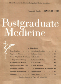 Cover image for Postgraduate Medicine, Volume 25, Issue 1, 1959