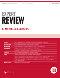 Cover image for Expert Review of Molecular Diagnostics, Volume 16, Issue 4, 2016