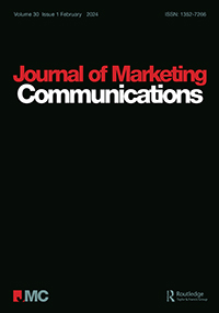 Cover image for Journal of Marketing Communications, Volume 30, Issue 1, 2024