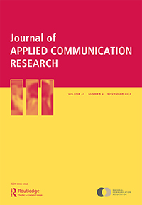 Cover image for Journal of Applied Communication Research, Volume 43, Issue 4, 2015