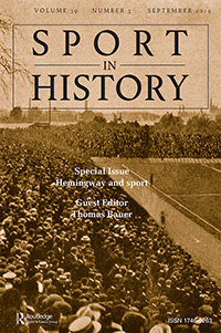 Cover image for Sport in History, Volume 39, Issue 3, 2019