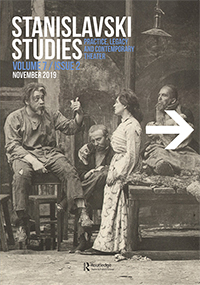 Cover image for Stanislavski Studies, Volume 7, Issue 2, 2019