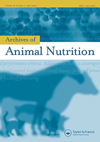 Cover image for Archives of Animal Nutrition, Volume 43, Issue 3, 1993