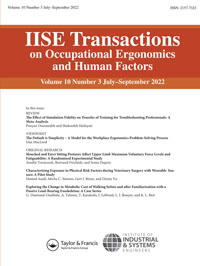 Cover image for IISE Transactions on Occupational Ergonomics and Human Factors, Volume 10, Issue 3, 2022
