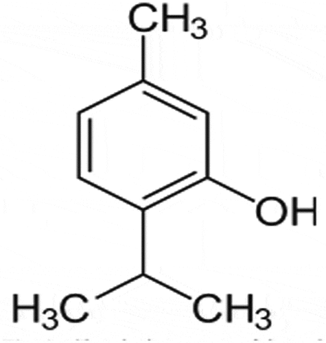 Figure 1. Chemical structure of thymol