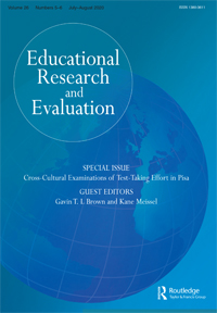 Cover image for Educational Research and Evaluation, Volume 26, Issue 5-6, 2020
