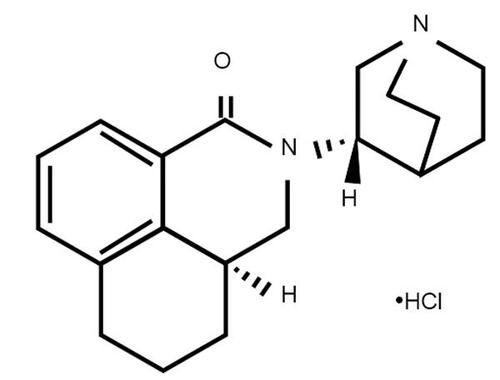 Figure 3 Molecular structure of palonosetron hydrochloride.