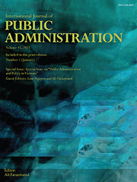 Cover image for International Journal of Public Administration, Volume 45, Issue 1, 2022