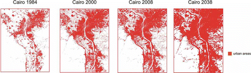 Figure 6. Urban growth projection for 2038.