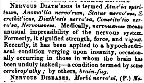 Figure 4. Dunglison (1851) Medical Lexicon, page 596.