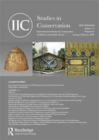 Cover image for Studies in Conservation, Volume 67, Issue 1-2, 2022