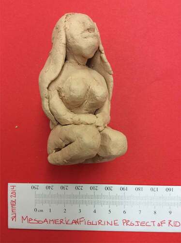 Figure 6. Mesoamerican figurine in a state of sexual erotica. Photo by Santiago Andrés Garcia