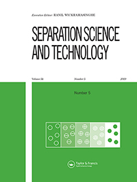 Cover image for Separation Science and Technology, Volume 54, Issue 5, 2019