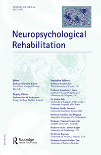 Cover image for Neuropsychological Rehabilitation, Volume 30, Issue 6, 2020