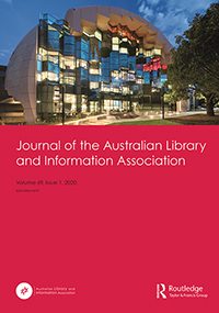 Cover image for Journal of the Australian Library and Information Association, Volume 69, Issue 1, 2020
