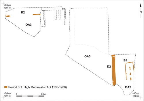 fig 10 Plan of Period 3.1 features.